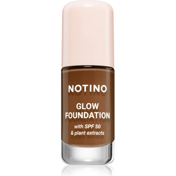 Notino Foundation Glow foundation with SPF 50 & plant extracts озаряващ фон дьо тен SPF 50 02 Deep Warm 30ml