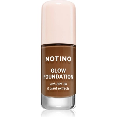 Notino Foundation Glow foundation with SPF 50 & plant extracts озаряващ фон дьо тен SPF 50 02 Deep Warm 30ml