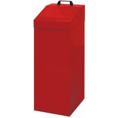 Kovona Kovový odpadkový, 100 l, červený