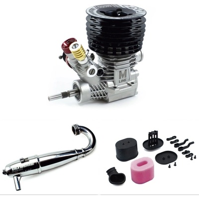 Ultimate Racing Ultimate Engine MXZ motor + Airmax vzduchový filtr + 2142 Super strong jednodílný výfuk