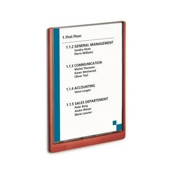 Informačná tabuľka Click Sign 210x297 červená