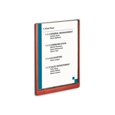 Informačná tabuľka Click Sign 210x297 červená