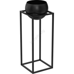 Luminex Метална саксия 81, 3x29 см черен (LU9005)