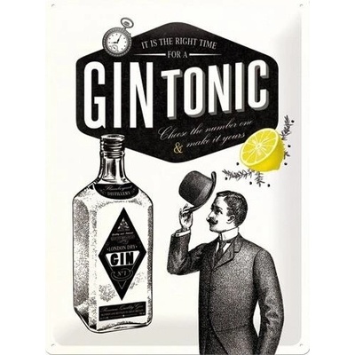 Nostalgic Art Plechová Ceduľa Gin Tonic - Veľká