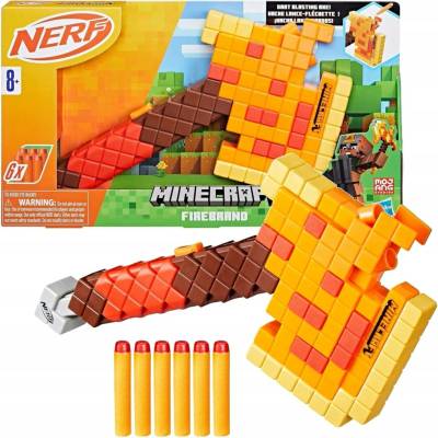 Hasbro NERF raketomet Minecraft Firebrand sekera + šipky F8953