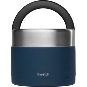 Qwetch Изолирана кутия за обяд с дръжка, 850ml - Matt Midnight Blue