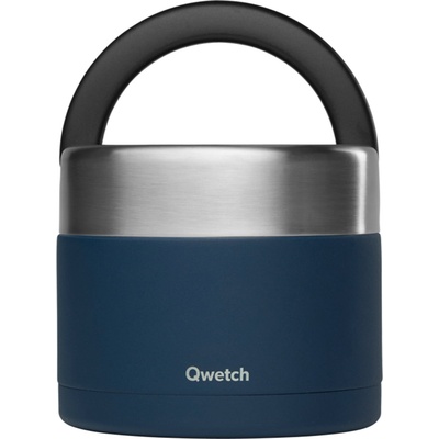 Qwetch Изолирана кутия за обяд с дръжка, 850ml - Matt Midnight Blue