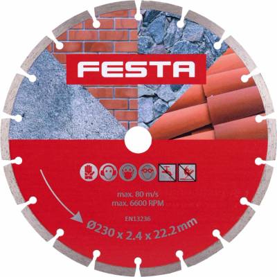 Festa Kotouč diamantový 230 x 2.6 x 22.2 mm 21323