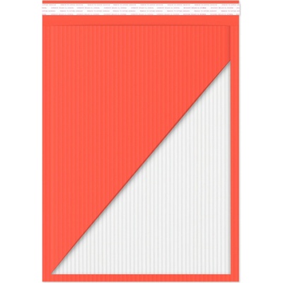 Obálky s ochranným papírovým vláknem - 165 x 100 mm - Červená