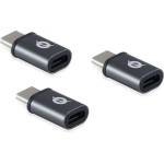 Conceptronic Преобразувател Conceptronic - DONN05G 3-Pack (3db USB-C към MicroUSB, черен) (DONN05G)