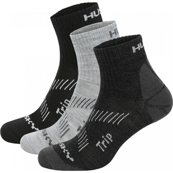 HUSKY Чорапи HUSKY Trip 3Pack, черно/светло сиво/тъмно сиво (hsk-HT0-0071-001)