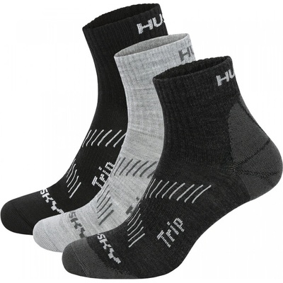 HUSKY Чорапи HUSKY Trip 3Pack, черно/светло сиво/тъмно сиво (hsk-HT0-0071-001)