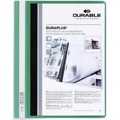 DURABLE A4 plastový s vreckom zelený