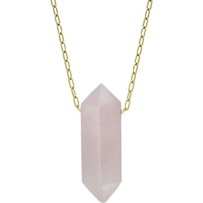 Manoki Ocelový Enrica amulet růženín chirurgická ocel WA624P Zlatá