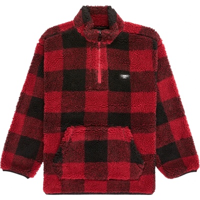 Quiksilver Детски поларен пуловер Quiksilver Kid's Mercury Woodlands Sherpa Fleece jumper - Woodlands / Biking Red - размер XL (704-4971-0111)