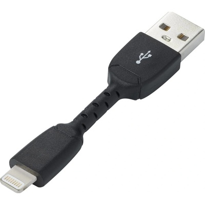 Renkforce RF4260168 USB 2.0 USB-A zástrčka Apple Lightning konektor 0,05m černý