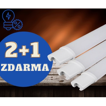 KOLORENO Prachotěsné LED svítidlo, 36 W, 3000 lm, 120cm, IP65 - 2+1 ZDARMA Denní bílá