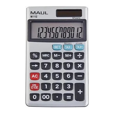 MAUL Джобен калкулатор, 12 цифри, метална лицева плоча, maul "m 112" 7262295 (7262295)