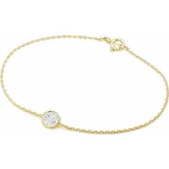 Eppi zlatý náramok s bielym topásom Rollie BR34514