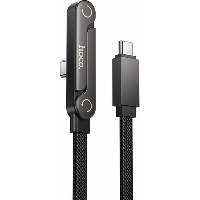 Hoco U150 Exquisite USB-C / USB-C PD 60W se stojánkem 1,2m černý