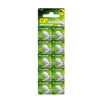 GP Batteries Бутонна алкална батерия GP186 AG12 LR43 10броя pack цена за 1брой GP, GP-BA-186F-U10