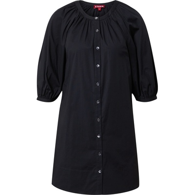 Staud Рокля тип риза черно, размер S