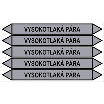Značení potrubí, vysokotlaká pára PZGL 009511