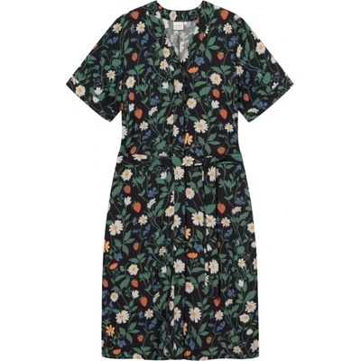 DEDICATED Дамска рокля DEDICATED Women's Dress Kallvik Dress - Strawberry Field Black - размер XS (134-1560-0511)