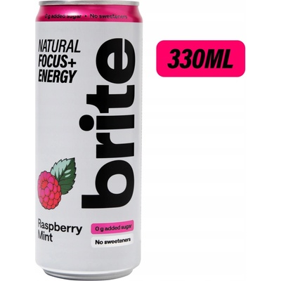Brite Energetický nápoj Malina Máta 330 ml