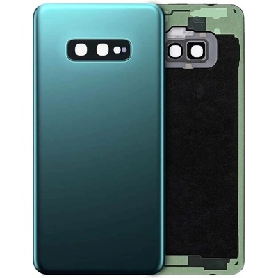 Zadní sklo + sklíčko kamery Samsung Galaxy S10e bez loga – prismaticky zelené (Aftermarket Plus) SAM3501
