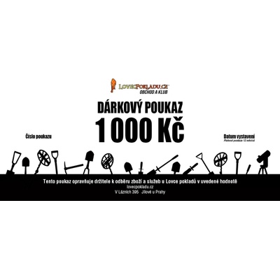 Dárkový poukaz v hodnotě 1.000 Kč