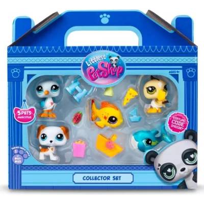 TM Toys Littlest Pet Shop: Фигурки, серия 1, комплект 5 бр. - Плаж (LPS00517)
