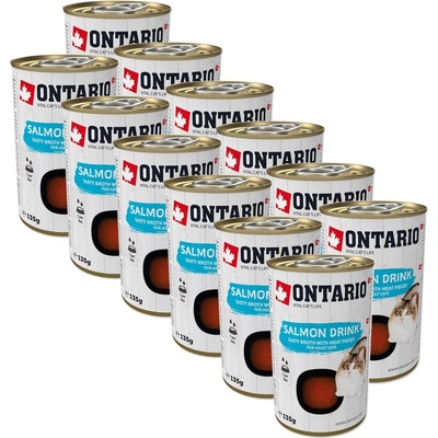 ONTARIO Cat сьомгова напитка 12 x 135 г
