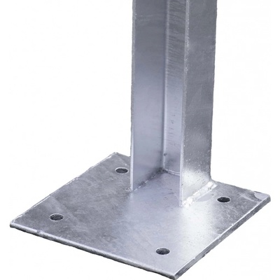 Kovový sloupek pro betonový plot 200 cm, koncový, Zn