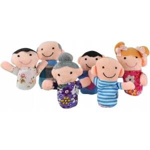  Комплект кукли за пръсти Iso Trade - 6 броя (KRU22391) - baby