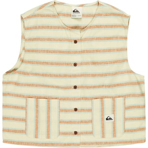 Quiksilver Дамски топ Quiksilver Women's Lomas Woven Top - Bone White Lomas Stripe - размер XL (916-7074-0115)