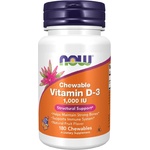 NOW NOW Vitamin D-3 1000 IU, 180 Chewables