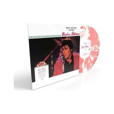 STEVENS, SHAKIN\' - MERRY CHRISTMAS EVERYONE - RED & WHITE MARBLE LP