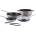 Alessi Тигани Tama с тенджера и щипка 5 части (GIA100S5)
