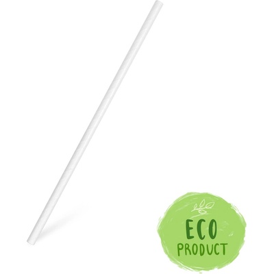 WIMEX Slámky papírové rovné bílé 20 cm