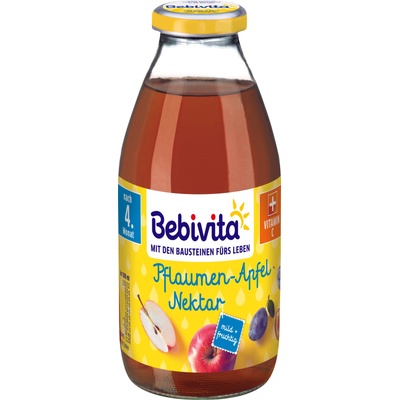 Bebevita Нектар Bebivita - Ябълки със сливи, 200 ml (1660)