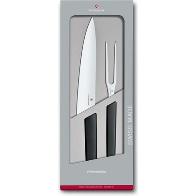 Victorinox Swiss Modern Sada nůž a vidlice černá 6.9093.21G