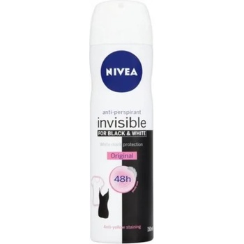 Nivea Invisible For Black & White Clear deo spray 150 ml