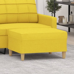 vidaXL Табуретка, светложълт, 70x55x41 см, Плат (349276)