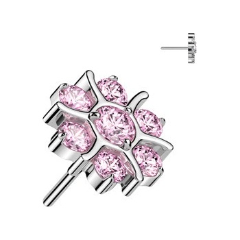 Šperky4U ozdoba k PUSH IN piercingu TITAN - TIT1390-P