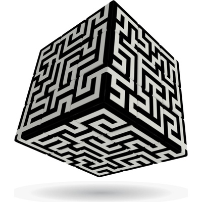 Maze Cube V Cube 3 x 3 x 3 rovná