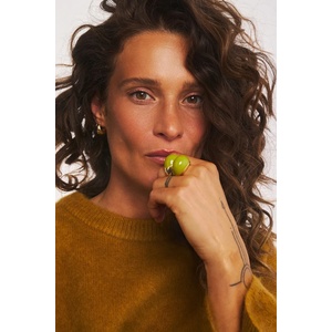 BERRIES обици дамски от позлатено сребро viva gold Earrings (KE008G)