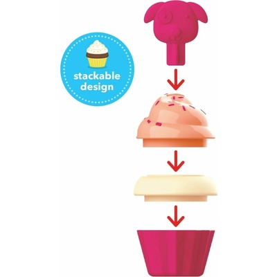 Skiphop Zoo stohovacie Cupcakes s meniacimi sa farbami V000129