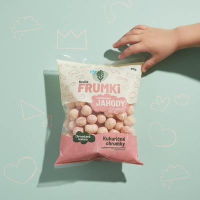 Ravita Chrumky FRUMKi jogurt+jahoda 70 g 70 g
