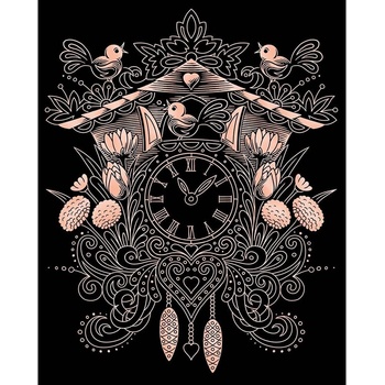 Image 1 of KSG Crafts - Комплект за гравиране - Часовник с кукувица